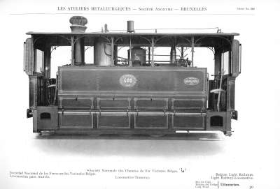 <b>Locomotive-Tramway</b><br>Société Nationale des Chemins de Fer Vicinaux Belges